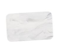 OKUMEYR Rectangular Ceramic Tray Marble Design Chopping Board for Cutting Fruit Meat and Serving Desserts at Weddings and Special Occasions