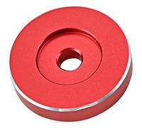 OKUMEYR Red Turntable Adapter 45 Revolutions Per Minute Vinyl Record Player Accessory Small Phonograph Fitting Compatible with Vintage and Retro Turntables