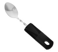 OKUMEYR Rehabilitation Silverware Weighted Adaptive Spoon Non Handle Bendable Utensil Set for Elderly Disabled Adults