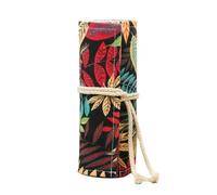 OKUMEYR Roll up Pencil Case 72 Slots Cotton Material Ethnic Style Pencil Wrap Pouch for Protecting Art Supplies Convenient Access for Students and Artists