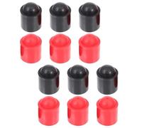 OKUMEYR Rubber Pool Cue Tip Covers Easy Installation 12pcs Snooker Butt End Protector Caps for Billiard Stick End Protection Suitable for Storage and Practice