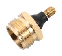 OKUMEYR Rv Brass Blow Out Adapter for Winterizing Secure Hose Connection Anti-Freezing Water Line Plug for Outdoor Campers Corrosion-Resistant Air Nozzle Compatible with Rv Antifreeze Hose