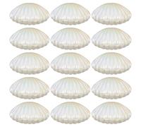 OKUMEYR Seashell Versatile Leakproof Pp Material 25pcs White for Jewelry Storage Boxes Decorative Boxes and Small Trinket Organiser for Mermaid Themed Parties and Celebrations