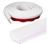 OKUMEYR Shower Threshold Water Barrier Strip 78.74 Inch Self-Adhesive Silicone Seal for Bathroom Door Bottom and Kitchen Sink Edge Waterproof Shower Door Seal Strip Easy to Cut and Install