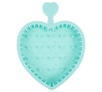 OKUMEYR Silicone Makeup Brush Cleaner Pad in Light Green Handheld Design, Sturdy and Not Deformed, for Easy and Efficient Makeup Brush Cleaning at Home Or Travel