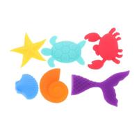 OKUMEYR Silicone Sensory Stones Fine Motor Training 6pcs No Small Parts No Sharp Edges for Adults and Elderly Autism Sensory Set for Daily Care Routines and-the-go