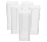 OKUMEYR Slide Holder 5 Pieces Box Slide Case Opening Slide Micrometer Slide Bag Microscope Housing Slides Slides Glass Slide Slides and Cover Glasses