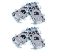 OKUMEYR Sliding Door Rollers Heavy Duty Capacity Versatile Compatibility Easy Installation, Stainless Steel 4pcs with Wardrobe and Closet Doors and Bedrooms and Home Offices
