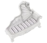 OKUMEYR Sofa Shaped with Sl esign Jewelry Display Stand Resin Ring Holder for Holding Small Jewelry and Necklace Storage during Festive Occasions on Dressing Table