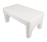 OKUMEYR Squatting Toilet Stool for Adults Bathroom Footrest Sturdy Construction for Healthy Posture White