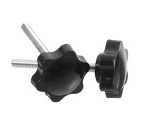 OKUMEYR Star Knobs Replacement Parts for Walkers M6 with Rubber Pad Manual Tightening Star-Shaped Handle Ideal for Walker Maintenance and Assembly