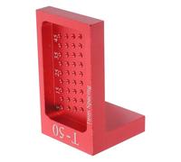 OKUMEYR T Type Woodworking Ruler, Woodworking, Aluminium Alloy, Red, High Precision Fine Scale, for Drafter and Artist, Professional Drafting