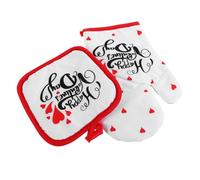 OKUMEYR Thicken Oven Gloves Non-slip Kitchen Mittens for Cooking Microwave Grill Heavy Duty Baking Mittens Women's Fashion Gloves