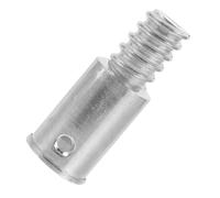 OKUMEYR Threaded Tip Extension Pole 2.55x0.75x0.75in Aluminium Alloy Silver Quick Installation Broom Handle Replacement Accessory