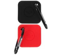 OKUMEYR Tile Mate Pro Key Finder Silicone Cover 2Pcs with Impact-Resistant Material and Attachment Buckle for Bag or Belt Red Black
