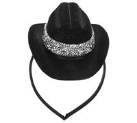 OKUMEYR Top Hat Style Elegant Vintage Black Mini Fascinator Headband with Secure Grip and Universal Fit for Women for Fancy Dress Events and Tea Parties