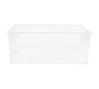 OKUMEYR Transparent Laboratory Basin Plastic Square Experiment Sink for Chemical Handling Thickened Construction Slip-Resistant Bottom Large Capacity for Research Labs