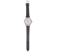OKUMEYR Ultra Thin Alloy Women’s Wrist Watch with Arabic Numerals, Black Velvet Strap Casual Minimalist Easy Reader Female Quartz Watch for Everyday Wear