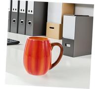 OKUMEYR Vintage Pumpkin Ceramic Coffee Mug for Halloween and Thanksgiving Microwave Dishwasher Safe Charming Pumpkin Shape for Autumn Parties and Home Decor