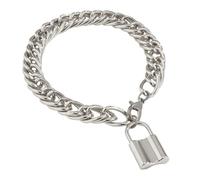 OKUMEYR Vintage Silver Hollow Metal Element Anklet with Small Lock Pendant, Fashion Ankle Chain Foot Jewelry for Women’s Retro Style Foot Decor