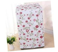 OKUMEYR Washing Machine Cover Red Flower Waterproof Quick-drying and Non for Laundry Room