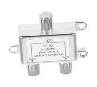 OKUMEYR Way Coaxial Cable Splitter Satellite Tv Antenna Compatible Signal Distributor Vertical Horizontal Mount Digital Signal Split for Dual Devices