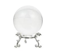 OKUMEYR White Crystal Mythical Serpent Ball Desktop Ornament with Base, Creative Elegant Serpent Craft Decorative Crystal Ball Decor for Living Room Daily Scene Layout