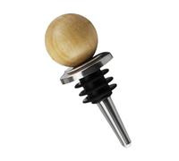 OKUMEYR Wine Bottle Stoppers Rust-Resistant with Creative Wood and Silicone Design 3pcs Stainless Steel Easy to Insert and Remove Wine Saver Stoppers for Home, Restaurant and Bar Use