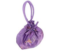 OKUMEYR Women Embroidered Drawstring Handbag Small Portable Purse for Travel with Decorative Ethnic Pattern Lightweight Phone Pouch and Key Holder for Ladies