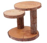 OKUMEYR Wooden Multi-Layer Cake Stand 3 Tier Dessert Display Rack Rustic Food Serving Tray for Weddings Parties and Home Decor