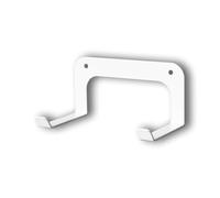 OKUNAII White Ironing Board Wall Mounted Holder - Universal Mount for T & Y Boards - Heavy-Duty British Steel - Laundry Room Storage - Efficient, Space-Saving Storage - UK Made