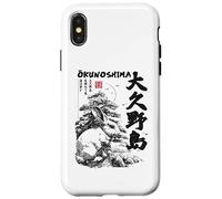 Okunoshima Japan Rabbit Island Usagi Shima Japanese Graphic Case for iPhone X/XS