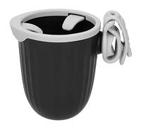 Okuyonic Wheelchair Cup Holder, Easy installation Adjustable Stroller Cup Holder, all-round cup holder, for electric scooter for wheelchair(Classic black with gray)