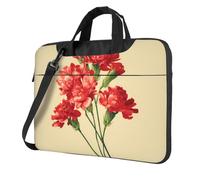 OKVBNUYT Beautiful Red Flowers Stylish Laptop Bag â€“ Full-Side Print, 600d Polyester Oxford & Soft Fabric Lining For Ultimate Protection And Versatility