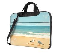 OKVBNUYT Birds And The Sea Stylish Laptop Bag – Full-Side Print, 600d Polyester Oxford & Soft Fabric Lining For Ultimate Protection And Versatility