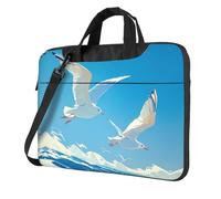 OKVBNUYT Birds And The Sea Stylish Laptop Bag – Full-Side Print, 600d Polyester Oxford & Soft Fabric Lining For Ultimate Protection And Versatility