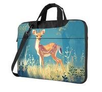 OKVBNUYT Cute Little Deer Stylish Laptop Bag â€“ Full-Side Print, 600d Polyester Oxford & Soft Fabric Lining For Ultimate Protection And Versatility