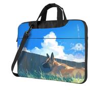 OKVBNUYT Cute Little Dog Stylish Laptop Bag – Full-Side Print, 600d Polyester Oxford & Soft Fabric Lining For Ultimate Protection And Versatility