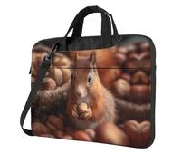 OKVBNUYT Cute Squirrel Stylish Laptop Bag – Full-Side Print, 600d Polyester Oxford & Soft Fabric Lining For Ultimate Protection And Versatility