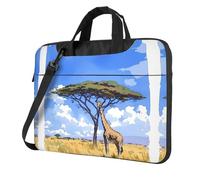 OKVBNUYT Giraffes On The African Savannah Stylish Laptop Bag – Full-Side Print, 600d Polyester Oxford & Soft Fabric Lining For Ultimate Protection And Versatility