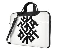 OKVBNUYT Irregular Black Graphics Stylish Laptop Bag â€“ Full-Side Print, 600d Polyester Oxford & Soft Fabric Lining For Ultimate Protection And Versatility
