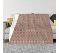 OKVBNUYT Mid Century Modern Retro With Drop Shapes Ultra-Soft Microfine Flannel Blanket â€“ Lightweight, Durable, And Soft For Beds, Sofas, Camping, And More