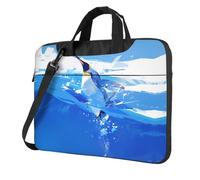 OKVBNUYT Penguins And Ice Stylish Laptop Bag â€“ Full-Side Print, 600d Polyester Oxford & Soft Fabric Lining For Ultimate Protection And Versatility