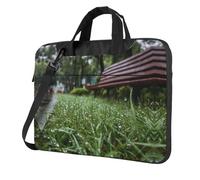 OKVBNUYT Scenery Of The Lawn Stylish Laptop Bag – Full-Side Print, 600d Polyester Oxford & Soft Fabric Lining For Ultimate Protection And Versatility