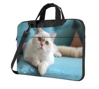 OKVBNUYT The Cat On The Sofa Stylish Laptop Bag – Full-Side Print, 600d Polyester Oxford & Soft Fabric Lining For Ultimate Protection And Versatility
