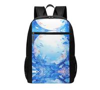OKVBNUYT The Underwater World 17 Inch Backpack â€“ Large Capacity Durable Polyester School Backpack With Full-Print Design, Ideal For Outdoor, Travel & Daily Use