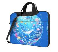 OKVBNUYT The Underwater World Stylish Laptop Bag – Full-Side Print, 600d Polyester Oxford & Soft Fabric Lining For Ultimate Protection And Versatility