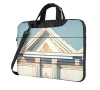 OKVBNUYT White Buildings Stylish Laptop Bag – Full-Side Print, 600d Polyester Oxford & Soft Fabric Lining For Ultimate Protection And Versatility