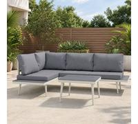 okwish Sofa 3-Piece with adjustable lounger grey okwish Grey