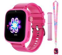 OKYUK 4G Children's Smartwatch with Phone and GPS, Multifunctional Children's Watch with Video Call, Sports Modes, Alarm Clock, Integrated App Store, Children's Smartwatch for Boys and Girls (Rose Red